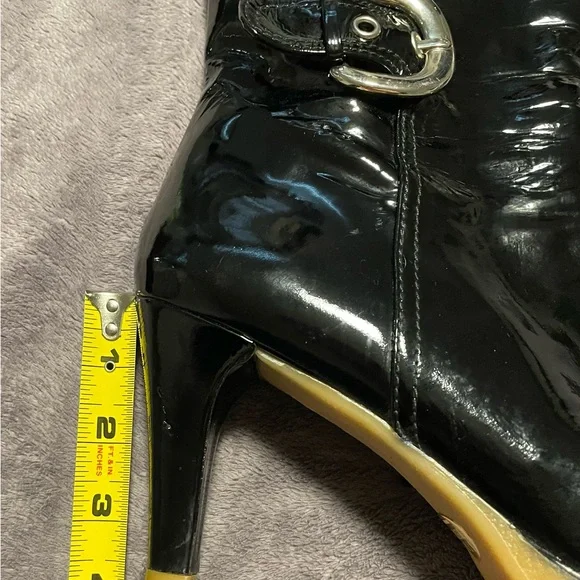 Stuart Weitzman Patent Leather Ankle Boots - Picture 8 of 13